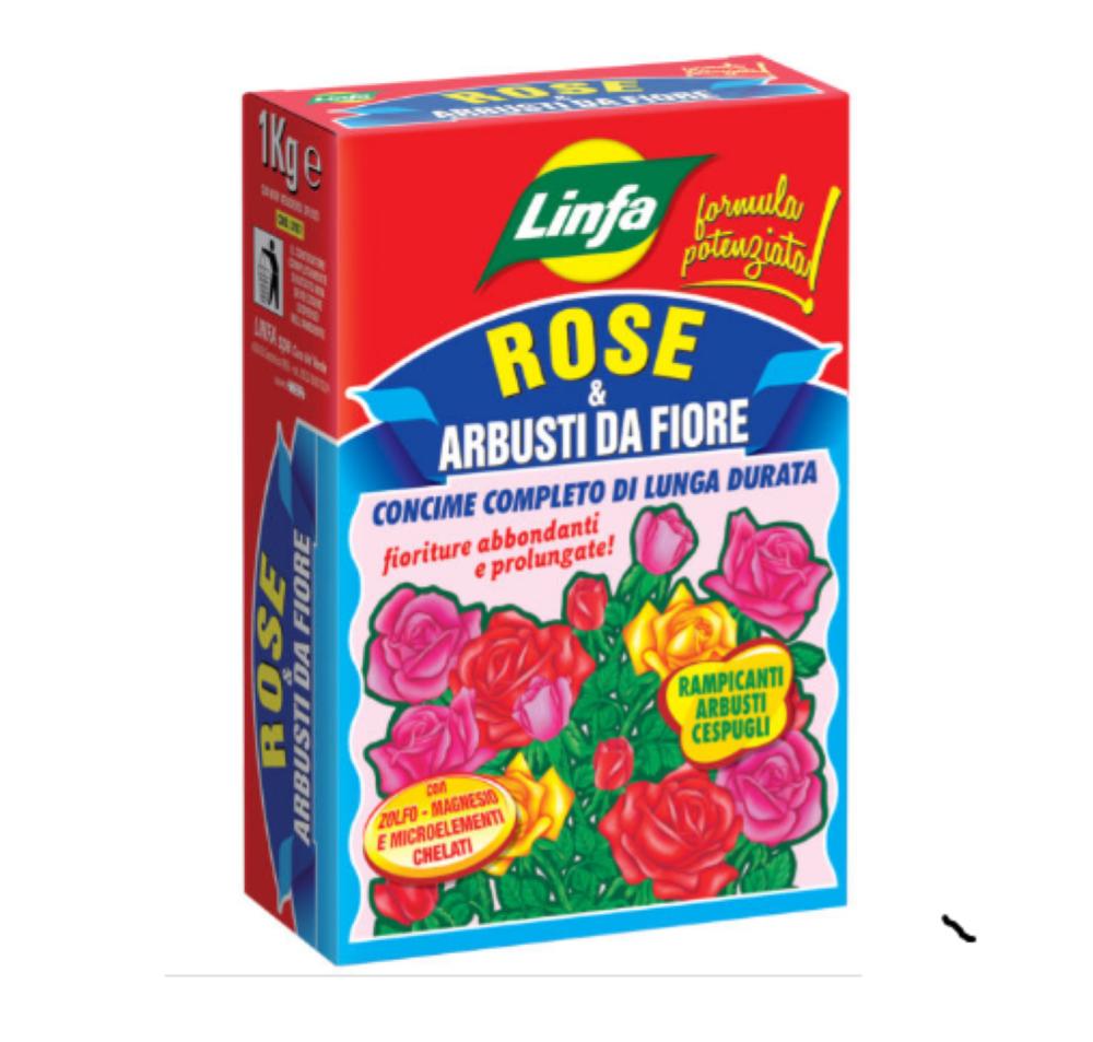 Linfa Concime Organico Rose E Arbusti Da Fiore Rampicanti Cespugli