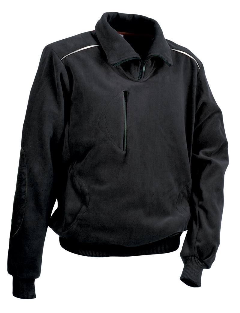 BOSS - Felpa In Terry Di Cotone Con Zip E Targhetta Con Logo - Nero - Foto 5