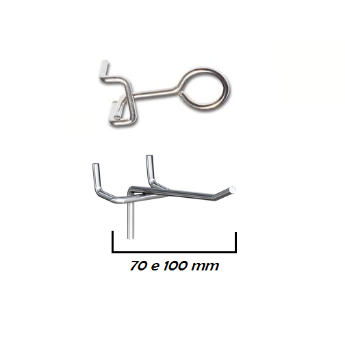 Ganci per pannelli portautensili