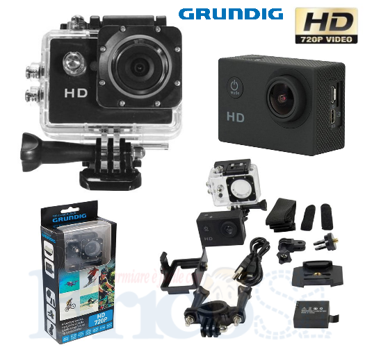 GRUNDIG ACTION CAM SPORT CAMERA HD 720/1080P VIDEOCAMERA ...