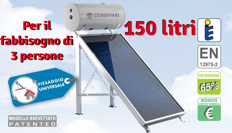 Pannello solare per scaldabagno