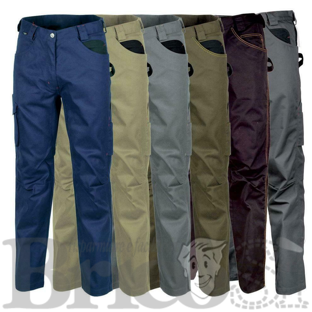 Pantaloni uomo da lavoro Multitasche Cofra Walklander ergonomico