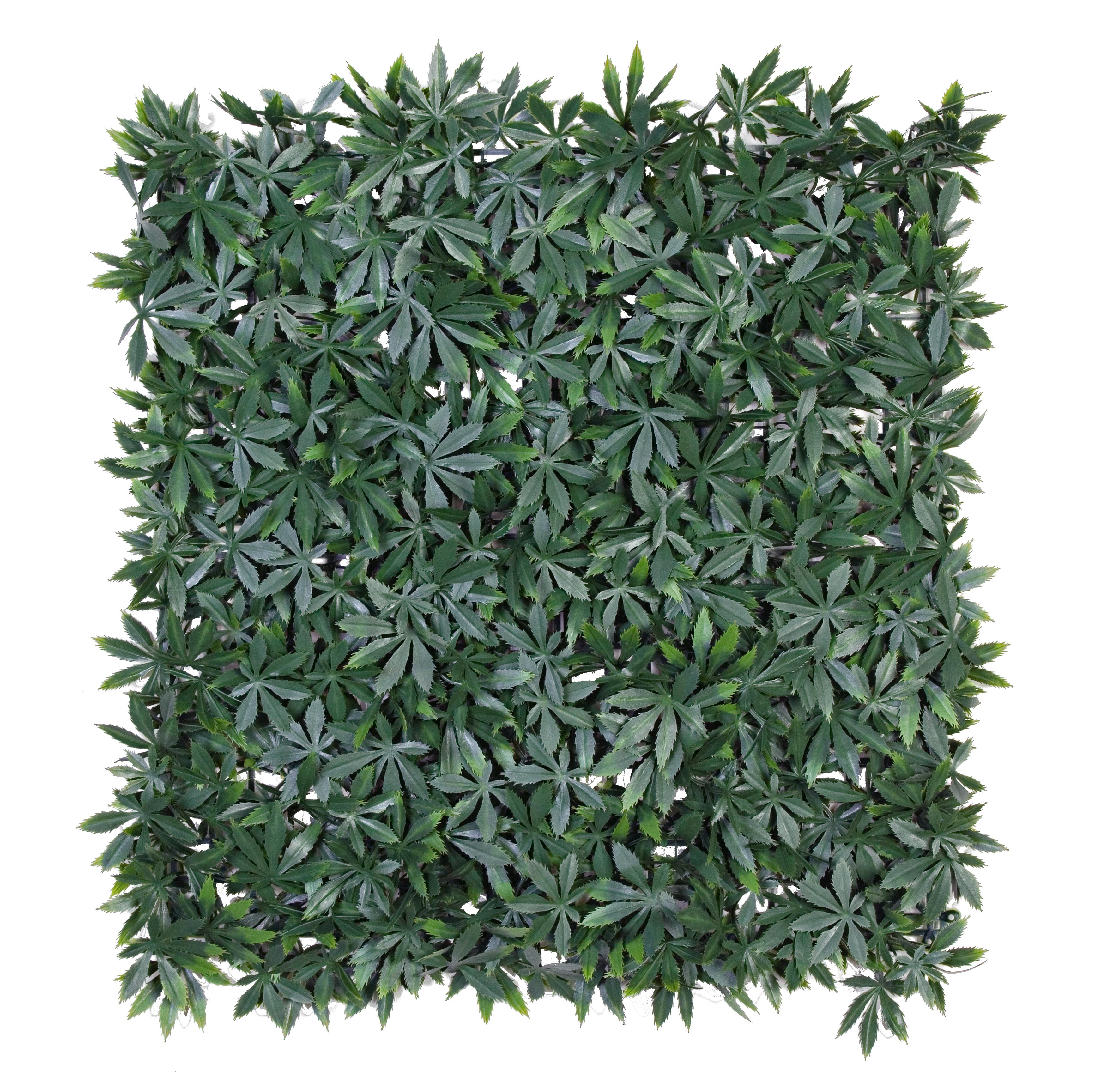 SIEPE FINTA FOGLIE ACERO 50X50CM ARREDO GIARDINO ESTERNO ...