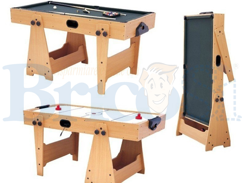Vinco Tavolo Da Gioco In Legno Multifunzione Biliardo Hockey