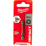 Milwaukee Inserti per avvitatori ad impulsi PZ2 50 mm Bit Shockwave