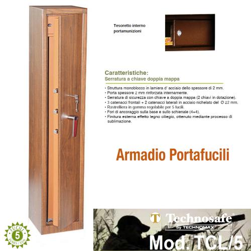 ARMADIO PORTAFUCILI TECHNOMAX TCL 10