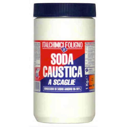 SODA CAUSTICA A SCAGLIE 1KG DISINCROSTANTE IGIENIZZANTE MULTIUSO