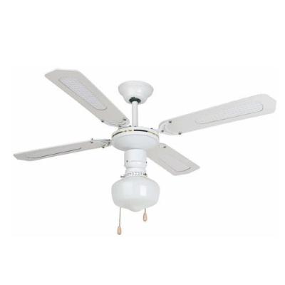 ZEPHIR VENTILATORE DECORATIVO A SOFFITTO CON LUCE 4 PALE ZFS9107B Ø105