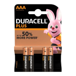 DURACELL BATTERIE PLUS POWER PILE ALCALINE MINI STILO AAA BATTERIA ALCALINA