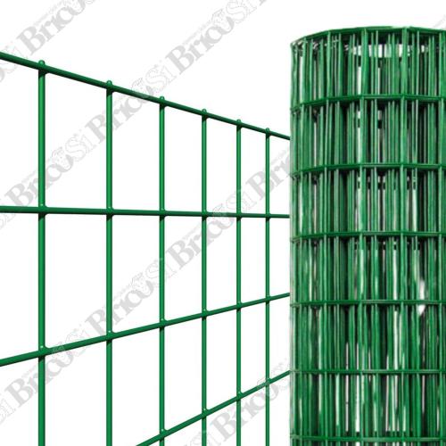 Rete per recinzione metallica elettrosaldata 25mt plastificata 50X75mm H200