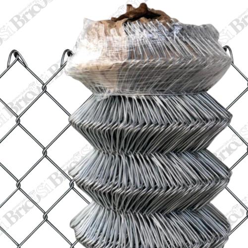 Rete per recinzione metallica zincata 25mt griglia romboidale