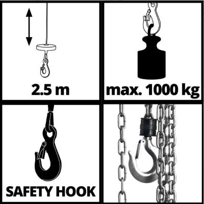 Paranco elettrico Einhell TC-EH 1000 Classic Argano Montacarichi fino 1000  kg