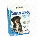 Tappetini traversine igieniche assorbenti Super Nappy per cani 60X60 10Pz