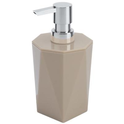 Dispenser portasapone liquido da bagno in plastica Grigio mod. Rubino