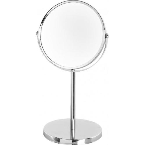Specchio cosmetico tondo portatile trucco zoom girevole da appoggio tavolo