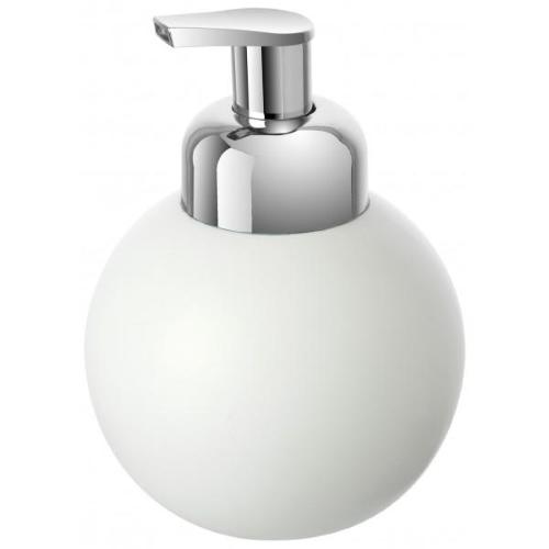 Dispenser sapone liquido da bagno in ceramica Bianco mod. Oslo
