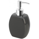 Dispenser sapone liquido da bagno in ceramica grigio mod. Parigi