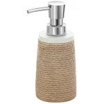 Dispenser sapone liquido da bagno in poliresina Tortora mod. Roll