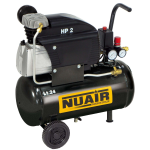 Compressore aria 24lt Nuair FC2/24 elettrico 2hp 1,5kw 8bar 116PSI lubrificato