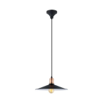 Lampadario Lampada a sospensione nero/rame per cucina soggiorno E27 Bridport