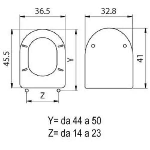 SEDILE WC ASSE CIAMBELLA WATER COPRI WC LEGNO BIANCO ARETUSA CESAME