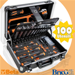Set 100 Utensili da Lavoro Professionali Beta 2054E/I Valigetta Portautensili